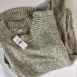 Tan/beige marbled Loft sweater (NWT)